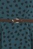 DASHA - GREEN WITH BLACK HEARTS DRESS