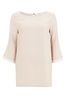 CORINNE - NUDE DOT VISCOSE DRESS