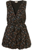 CAMILLA - BLUE CORAL CAMEL GOTHIC FOREST FLORAL PLAYSUIT