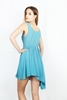MADDY - TURQUOISE BLUE CHIFFON DRESS