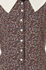 CLEO - RED AND CREAM DITSY FLORAL PLAYSUIT