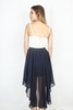 ARIYA - NAVY WITH IVORY DOT PRINT SKIRT