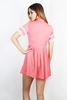 EVIE - CORAL SHIRT DRESS