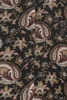 GEORGIA - CORAL AND CAMEL PAISLEY PRINT CAPE
