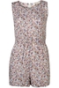 VALERIE - PALE PINK FLORAL PLAYSUIT
