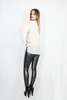 CELINE - GUNMETAL METALIC LEGGINGS