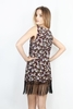 EMMA - MAROON MIXED GARDEN FLORAL DRESS