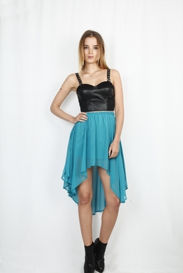 ARIYA - TURQUOISE FLOATY SKIRT