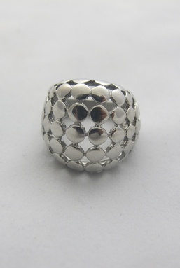 CHECKERBOARD - SILVER RING