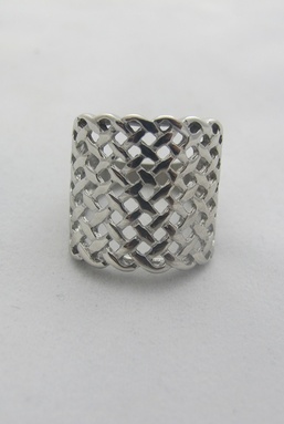LATTICE - SILVER RING