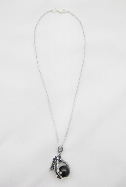 REPTCLAW - CLEAR BLACK SILVER NECKLACE