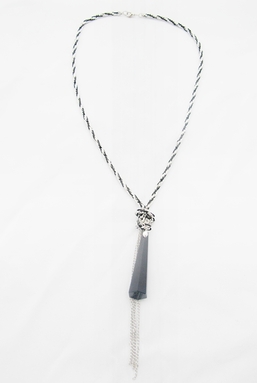 HEX - BLACK SILVER NECKLACE