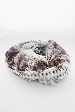 PERSIAN - IVORY PURPLE AND NUDE SCARF