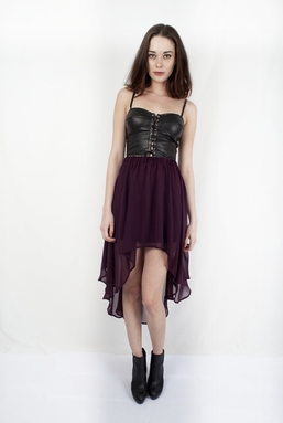 ARIYA- PLUM FLOATY SKIRT