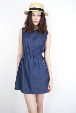 LUCY - DARK BLUE DRESS