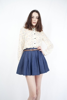 MINA - DARK BLUE SKIRT