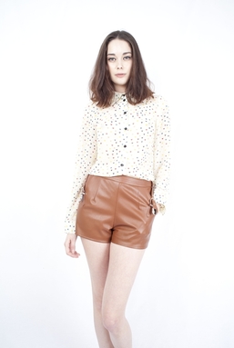 MADISON - MULTI COLOUR HEARTS ON CREAM BLOUSE
