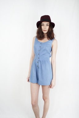 TATUM - LIGHT BLUE PLAYSUIT