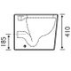 MAG003 Magna Back To Wall Toilet Inc. Soft Closing Seat