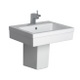 FIN003 Finesse 600mm Basin & Semi Pedestal