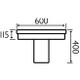 FIN003 Finesse 600mm Basin & Semi Pedestal