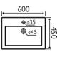 FIN003 Finesse 600mm Basin & Semi Pedestal