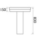 FIN001 Finesse 350mm Cloakroom Basin & Pedestal