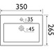 FIN001 Finesse 350mm Cloakroom Basin & Pedestal