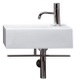 TCB022 Mini Quadro 510mm Basin Inc. Towel Rail