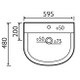 ORI002 Orion 595mm Round Basin & Pedestal