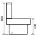 DAK003 Dakota Close Coupled Toilet Inc. Soft Closing Seat