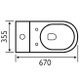 DAK003 Dakota Close Coupled Toilet Inc. Soft Closing Seat