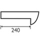 EXP015 Express 450mm Semi Recessed Cloakroom Basin
