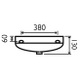 Express 500mm Cloakroom Wall Hung Basin 1 Or 2 Taphole