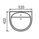Express 520mm Large Basin & Pedestal 1 Or 2 Tapholes