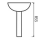Express 520mm Large Basin & Pedestal 1 Or 2 Tapholes
