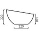 PLT002 Platform 430mm Counter Top Vanity Basin
