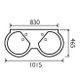 PLT001 Platform 1015mm Double Basin