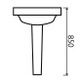 PLT003 Platform 590mm Round Basin & Pedestal