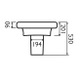 PLT009 Platform Square Basin & Semi Pedestal