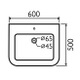 PLT009 Platform Square Basin & Semi Pedestal
