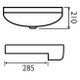 PLT005 Platform 600mm Square Semi Recessed Basin