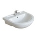 Tunnel 590mm Semi Recessed Basin 1 Or 2 Tapholes