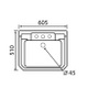 Vitoria 605mm Basin & Pedestal 1 Or 2 Tapholes