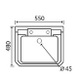 Vitoria 550mm Medium Basin & Pedestal 1 Or 2 Tapholes