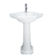Vitoria 640mm Corner Basin & Pedestal