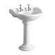Avebury 650mm Round Basin & Pedestal 1 Or 2 Tapholes