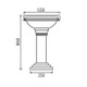 Avebury 650mm Round Basin & Pedestal 1 Or 2 Tapholes