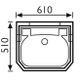 New York 610mm Basin & Pedestal 1 Or 2 Tapholes