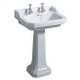 New York 610mm Basin & Pedestal 1 Or 2 Tapholes